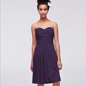 Davids Bridal strapless dress
